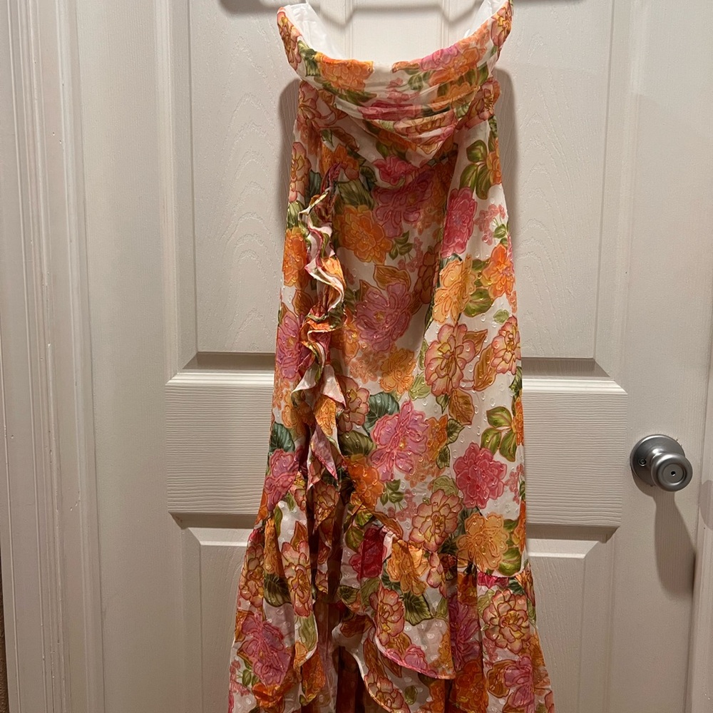Floral Ruffle Maxi Dress